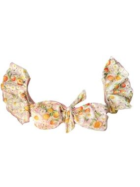 FARM Rio SZ XS Tangerine Dream Flutter Ruffle Bikini Top NWT